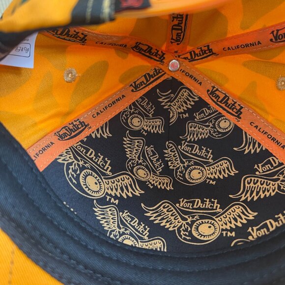 Orange Camo Von Dutch Hat - Picture 4 of 7
